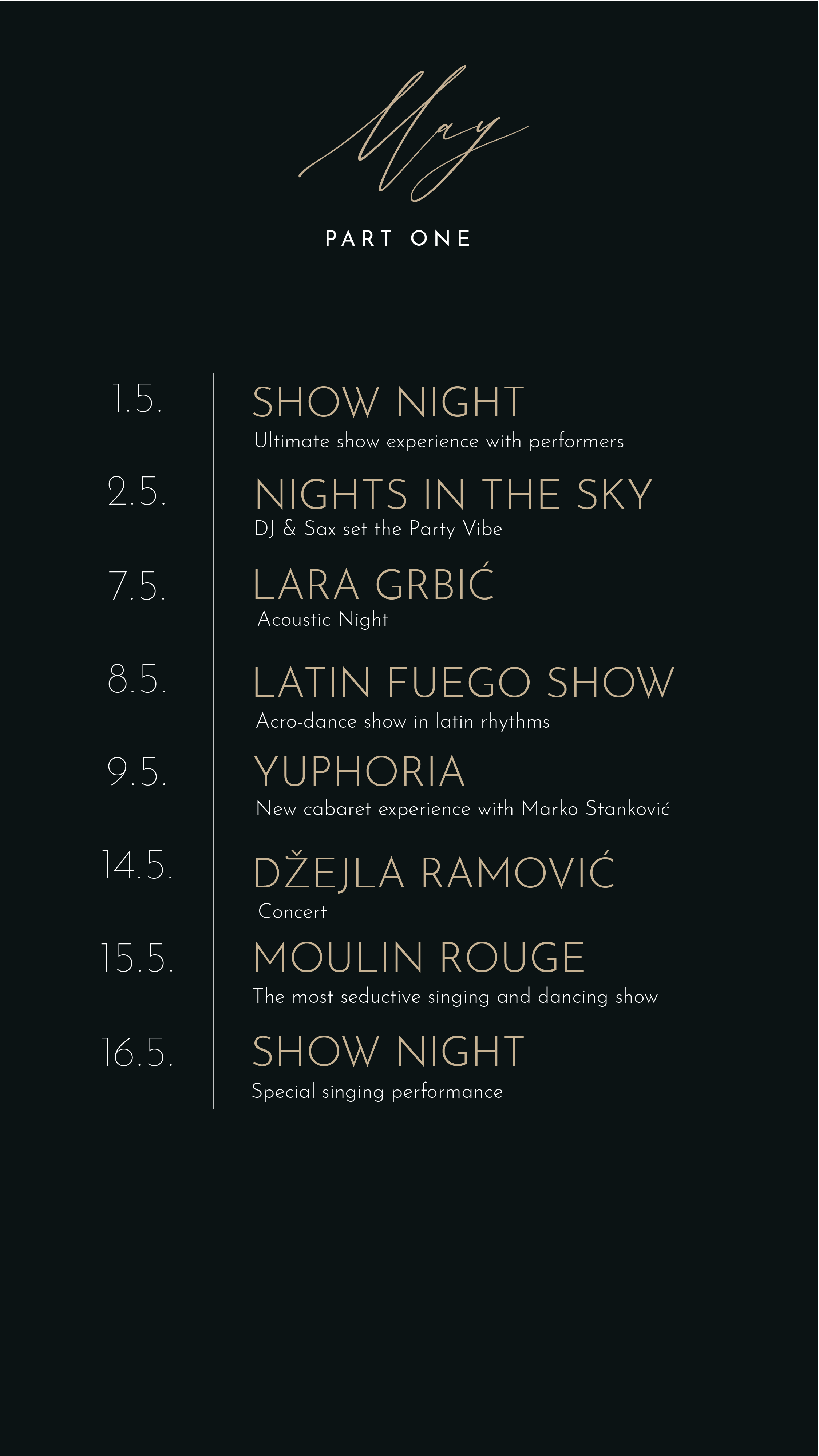 Nebo maj 2026 event program part one
